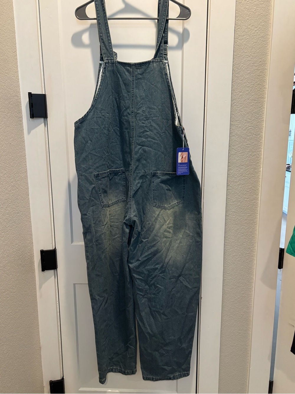 Relaxed Fit women’s Denim Overalls - Blue